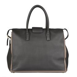 Yves Saint Laurent Grey/ Tan Muse Two Cabas Tote