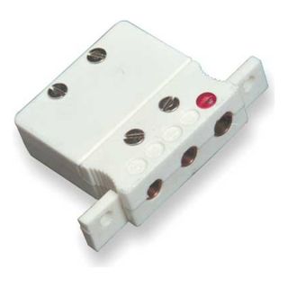 Tempco TCA 102 154 Panel Jack, Cu, Standard 3 Pin, White