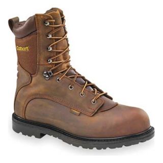Carhartt 3908 10.5 E2 Work Boots, Stl, Mn, 10.5W, Brn, 1PR