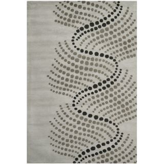 Handmade Soho Waves Blue/ Grey New Zealand Wool Rug Today $59.99 Sale