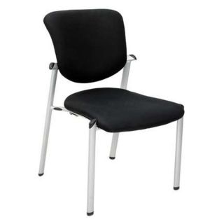 Regency 3070 Side Chair, Armless, Black Fabric