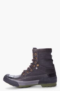 G Star Black Sherpa Narker Boots for men