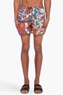 Christopher Kane Multicolor Cable Swim Shorts for men