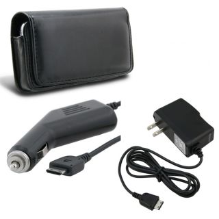 Leather Case/ Car and Travel Charger for Samsung Omnia i910
