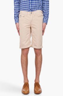 Billtornade Beige Four Shorts for men