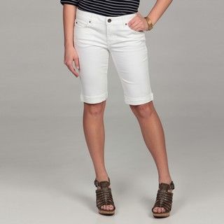 Calvin Klein Jeans Womens Rolled Cuff Bermuda Jeans Shorts