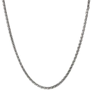 Journee Collection Stainless Steel Foxtail Chain Necklace