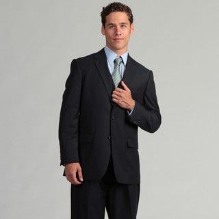 Adolfo Mens Navy 3 piece Vested Suit
