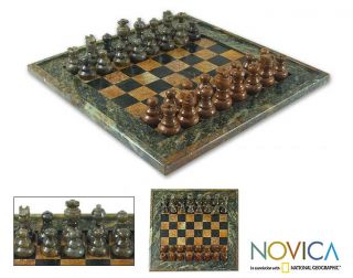 Soapstone The Game of Chess Set (Brazil)