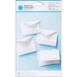 Martha Stewart Doily Lace Thank You Cards (Pack of 6)