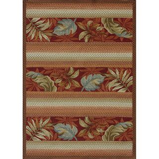 Hand hooked Country Red Rug (5 x 76)
