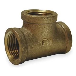 Approved Vendor 1VEZ7 Tee, Red Brass, 1 In, 150 PSI, Class 125