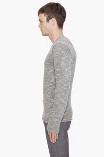 John Varvatos Chunky V neck Sweater for men