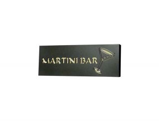 Mariano Metal Steel Martini Bar Wall Decor