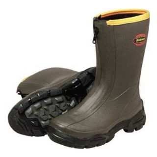 LaCrosse 200095 12 Ins Midcalf Boots, Mens, 12, Zip, Olive, 1PR