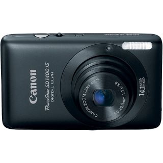 Canon PowerShot SD1400IS 14.1MP Black Digital Camera