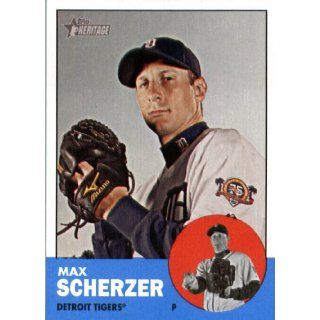 2012 Topps Heritage 140 Max Scherzer   Detroit Tigers (ENCASED MLB