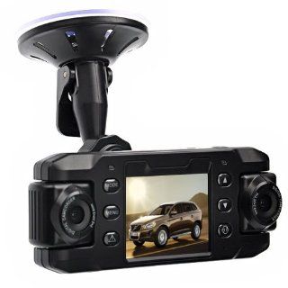 2.3 140°Dual Rotatable Lens Car DVR Carcam with GPS