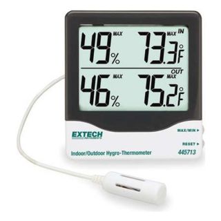 Extech 445713 In/Out Digital Hygrometer, 14 to 140 F