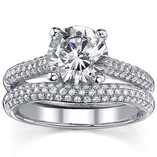 18k Gold 2 1/2ct TDW Diamond Wedding Ring Set (I, I1)