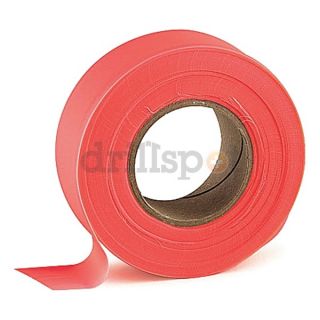 Presco Products Co TFRG 188 Taffeta Flagging Tape, Red Glo, 150 ft