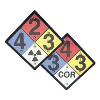 Accuform Signs ZPF125 NFPA Flip Placard Sign, 15 1/2x15 1/2 In.