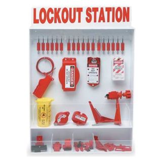 Brady 99693 Lockout Station, Filled, 93 Components