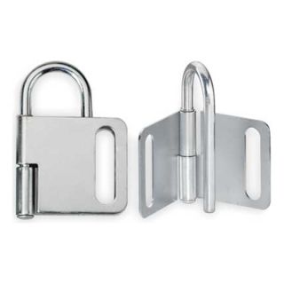 Master Lock 418 Lockout Hasp, Snap On, 4 Lock, Silver