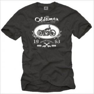 Biker T Shirt für Herren Shirt Farbe schwarz Logo weiß MOTORRAD