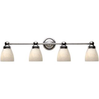 World Imports Troyes Collection Open White Art Glass 4 light Bath Bar