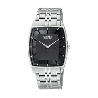Citizen Eco Drive Mens Stiletto Stainless Steel Watch Today $261