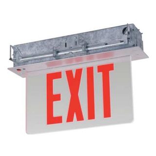 Lumapro 6CGN5 Exit Sign w/ Battery Back Up, 0.4W, Red, 1