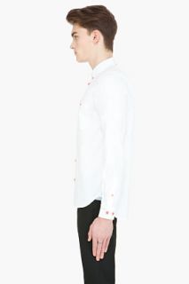 Marc By Marc Jacobs White And Red Oxford Shirt for men