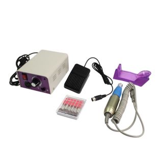 Electric Nail Drill with 6 Bits and Foot Pedal