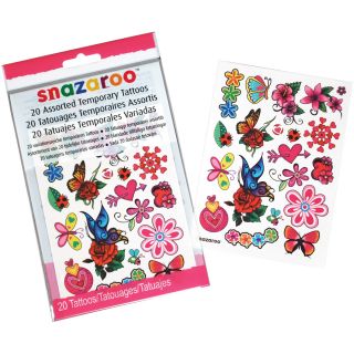 Snazaroo Flowers, Hearts & Butterflies Temporary Tattoos Today $8.99