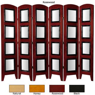Wood and Plexi glass Photo 6 panel Room Divider (China)