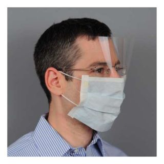 Approved Vendor 3NMG4 Biosafety Mask, Universal, Blue, PK 25