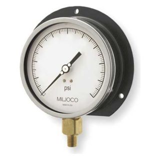 Miljoco P4509LX001 Vacuum Gauge, Process, 4 1/2 In, 30 In Hg