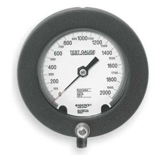 Ashcroft 60 1082PS 02L 2000 PSI Pressure Gauge, Test, 6 In, 0 to 2000 Psi