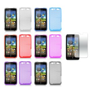 Debossed Hexagonal Pattern TPU Case with Screen Protector for the