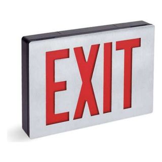 Lithonia LE S 1 R 120/277 Exit Sign, 1.2W, Red, 1 Face