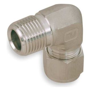 Parker 4MSEL4N 316 Male Elbow, Pipe And Tube 1/4 In, 316SS