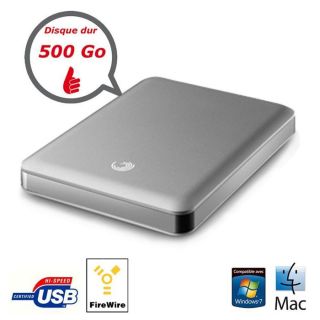 Seagate Goflex Pro Mac 2,5 Silver 500 Go   Achat / Vente DISQUE DUR