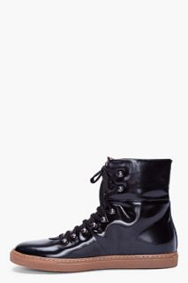 Common Projects Black Patent Leather Sneakers for men