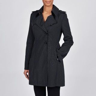 Via Spiga Womens Asymmetrical Water Resistant Trench