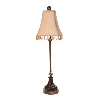 Resin Marble Copper Shantung Table Lamp Today $174.99