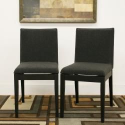 Moira Black Modern Dining Chairs (Set of 2)