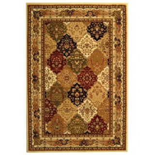 Lyndhurst Collection Multicolor/ Ivory Rug (9 x 12)