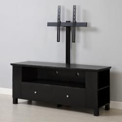Black Wood 60 inch TV Stand with Mount