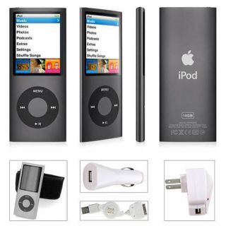 Apple iPod nano 16GB 4th Generation Black Combo  Latest Edition